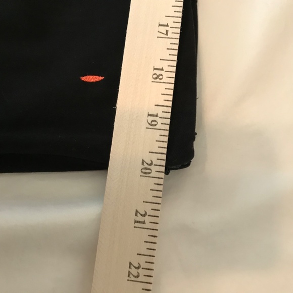 COLDWATER CREEK Cotton Cropped Embroidered Pants Black Capri Plus Size 16 - Picture 12 of 16